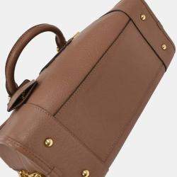 Pre Owned Loewe Brown Leather Amazona 28 Handbag