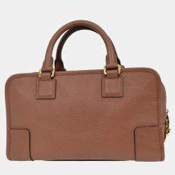 Pre Owned Loewe Brown Leather Amazona 28 Handbag