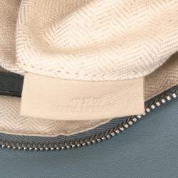 Pre Owned Loewe Blue Small Calfskin Puzzle Satchel