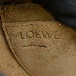 Pre Owned Loewe Brown Pink Mini Tricolor Leather Gate Crossbody