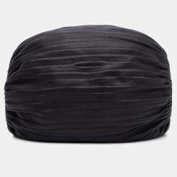 Pre Owned Loewe Black Pleated Nappa Bracelet Pouch