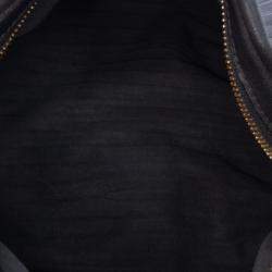 Pre Owned Loewe Black Pleated Nappa Bracelet Pouch