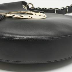 Pre Owned Loewe Black Leather Joyce Hobo