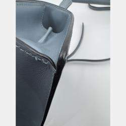 Pre Owned LOEWE Barcelona blue calf leather crossbody bag