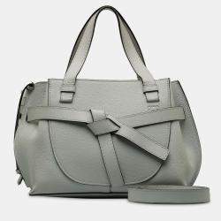 Pre Owned Loewe Grey Mini Gate Top Handle Satchel