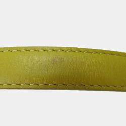 Pre Owned Loewe Yellow Small Leather Barcelona Crossbody