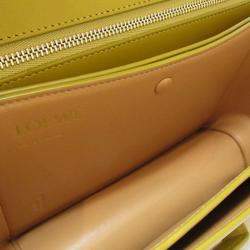 Pre Owned Loewe Yellow Small Leather Barcelona Crossbody