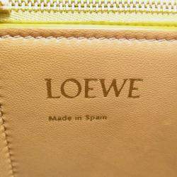 Pre Owned Loewe Yellow Small Leather Barcelona Crossbody