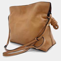 Pre Owned Loewe Brown Leather Flamengo