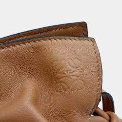 Pre Owned Loewe Brown Leather Flamengo