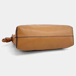 Pre Owned Loewe Brown Leather Flamengo