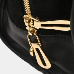 Pre Owned Loewe Black Suede Leather Amazona 28 Handbag