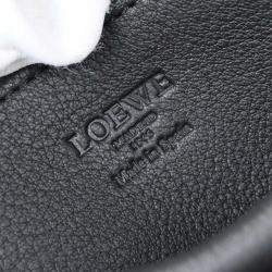 Pre Owned Loewe Black Suede Leather Amazona 28 Handbag