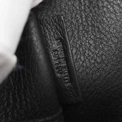 Pre Owned Loewe Black Suede Leather Amazona 28 Handbag