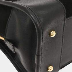 Pre Owned Loewe Black Suede Leather Amazona 28 Handbag