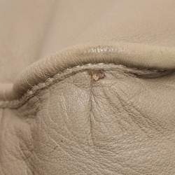 Pre Owned Loewe Olive/Burgundy Karung and Leather Anagram Shoulder Bag