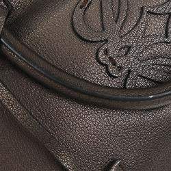 Pre Owned Loewe Metallic Brown Amazona 36 Handbag 060910