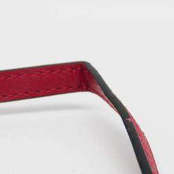 Pre Owned Loewe POSTAL Small Bag Leather Handbag Shoulder Bag Orange Red Color