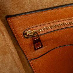 Pre Owned Loewe Brown Small Leather Flamenco Knot Tote