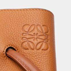 Pre Owned Loewe Brown Small Leather Flamenco Knot Tote