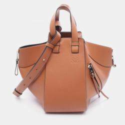 مملوكة مسبقًا Loewe Brown Small Leather Hammock Bag