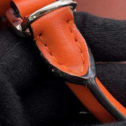 Pre Owned Loewe Amazona 2Waybag Orange Leather