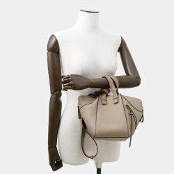 Pre Owned Loewe Hammock Compact Beige Leather