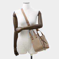 Pre Owned Loewe Hammock Compact Beige Leather
