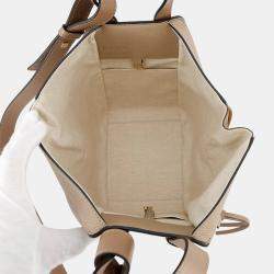 Pre Owned Loewe Hammock Compact Beige Leather