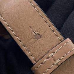 Pre Owned Loewe Hammock Compact Beige Leather
