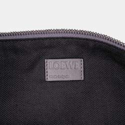 Pre Owned Loewe Grey Large Calfskin Puzzle Satchel