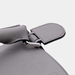 Pre Owned Loewe Grey Large Calfskin Puzzle Satchel