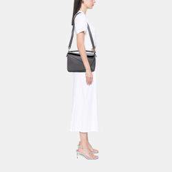 Pre Owned Loewe Grey Large Calfskin Puzzle Satchel