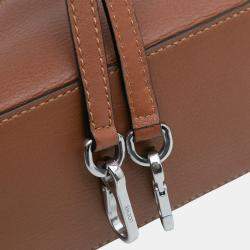 Pre Owned Loewe Brown Mini Calfskin Puzzle Satchel
