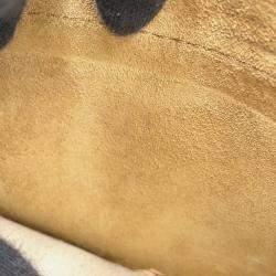 Pre Owned Loewe Gate Shoulder Bag Tan/Natural Raffia Leather Size Small