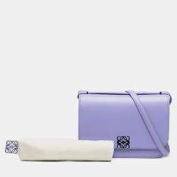 Pre Owned Loewe Purple Medium Leather Goya Crossbody