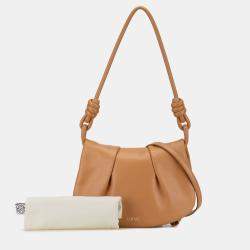 Pre Owned Loewe Brown Leather Paseo Satchel