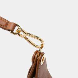 Pre Owned Loewe Brown Anagram Canvas Luna Hobo