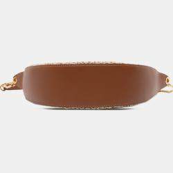Pre Owned Loewe Brown Anagram Canvas Luna Hobo