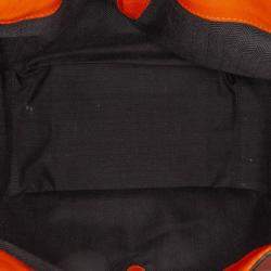 Pre Owned Loewe Orange Small Leather Hammock Satchel