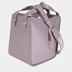 Pre Owned Loewe Purple Fog Calfskin Small Hammock Compact Shoulder Bag