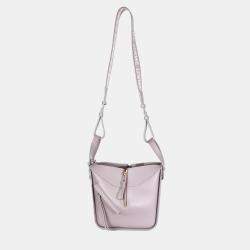 Pre Owned Loewe Purple Fog Calfskin Small Hammock Compact Shoulder Bag