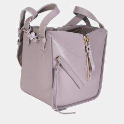 Pre Owned Loewe Purple Fog Calfskin Small Hammock Compact Shoulder Bag