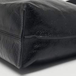 Pre Owned Loewe Black Leather Flamenco Shoulder Bag