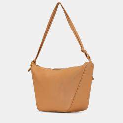 Pre Owned Loewe Brown Mini Leather Hammock Hobo