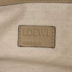 Pre Owned Loewe Brown Large Calfskin Flamenco Knot Clutch