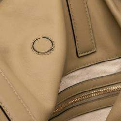 Pre Owned Loewe Brown Large Calfskin Flamenco Knot Clutch