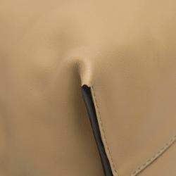 Pre Owned Loewe Brown Large Calfskin Flamenco Knot Clutch