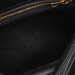 Pre Owned Loewe Goya Puffer Bag Mini Shoulder Leather Black