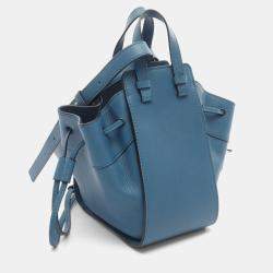 Pre Owned Loewe Hammock Drawstring Bag  Mini  Studio Ghibli Handbag  Leather  Green